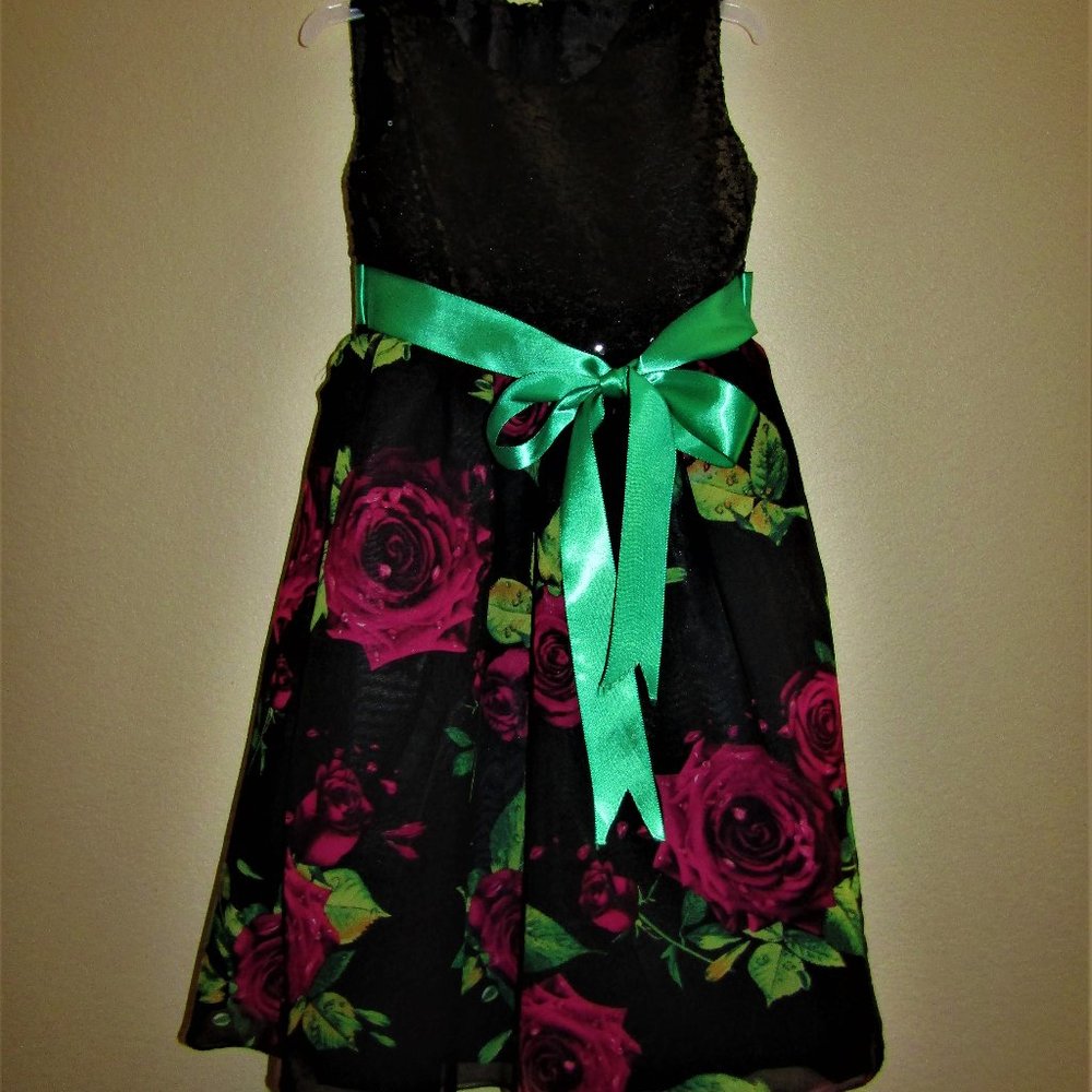 Girls sequined party dress size 4 6
